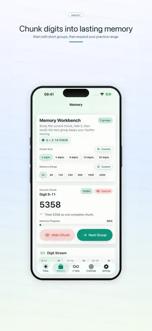 Pi Sequence: Memorize Pi screenshot 2