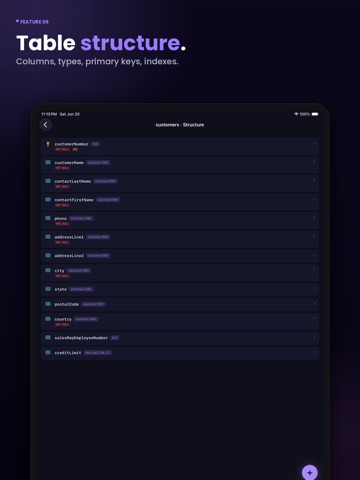 MagicSQL - SQL Client & Editor iPad screenshot