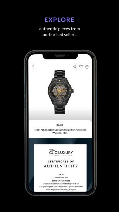 Tata CLiQ Luxury Shopping App Screenshot