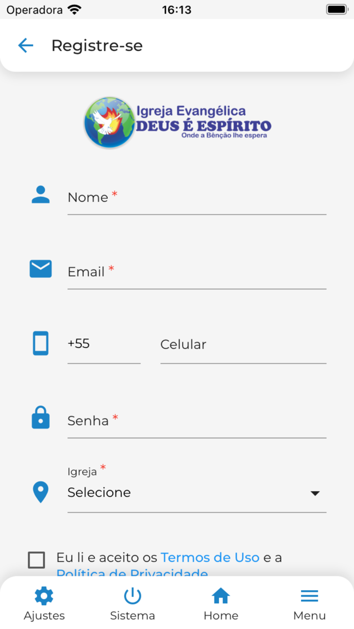 Igreja Ev. Deus é Espírito