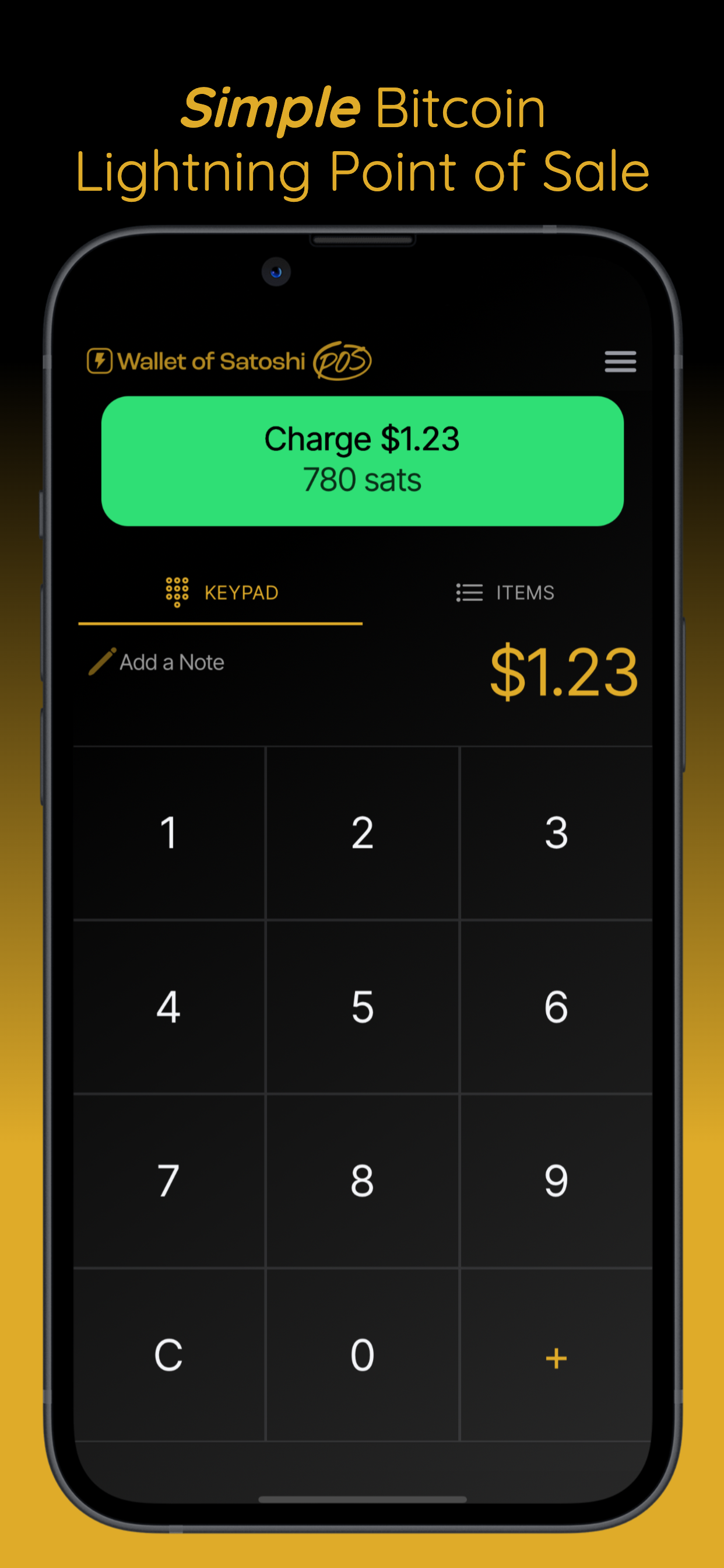 Wallet of Satoshi POS