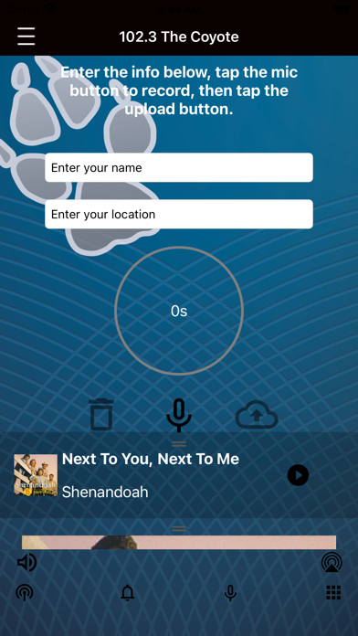 102.3 The Coyote iPhone screenshot 4 - Entertainment app
