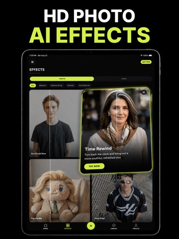 AI Video Effects Generator iPad screenshot