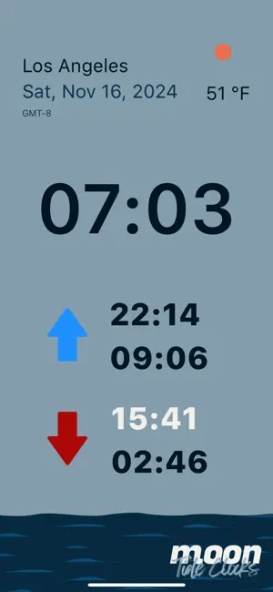 Moon Tide Clocks screenshot 2