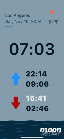 Moon Tide Clocks Screenshot 2 of 4