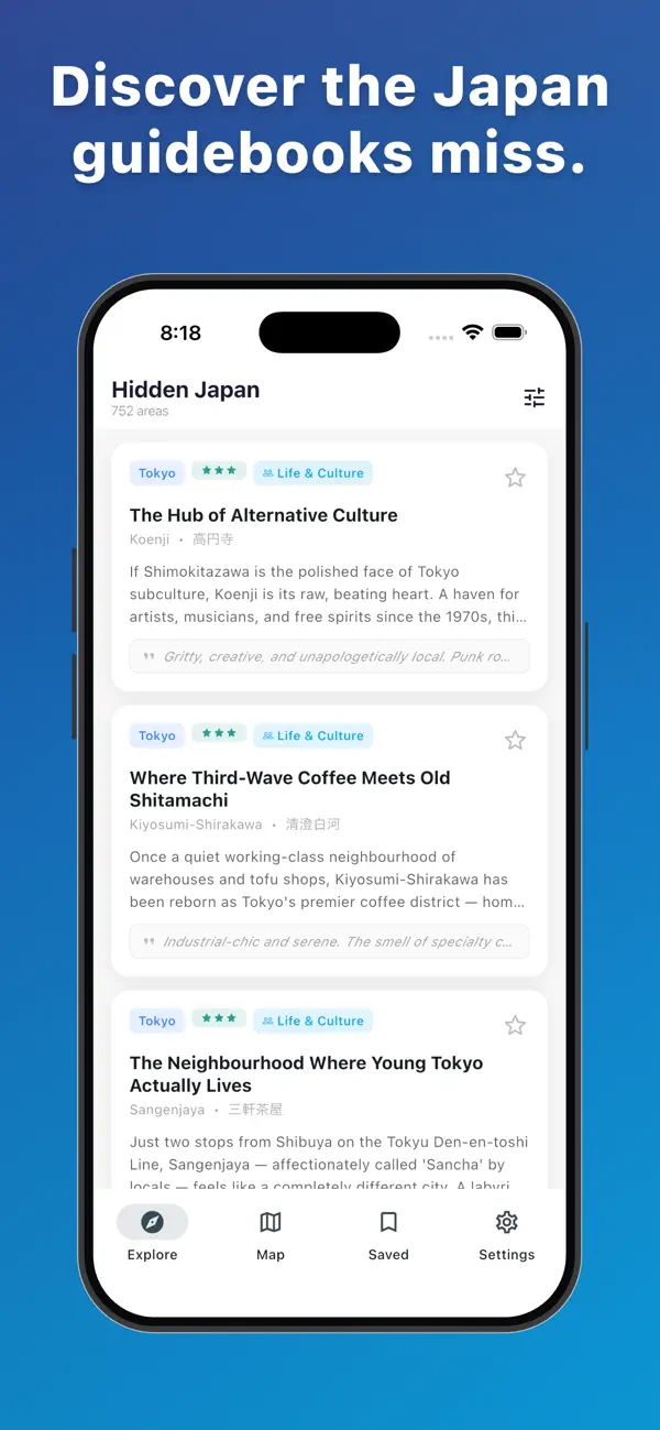 Screenshot #1 pour Hidden Japan : The Anaba Map