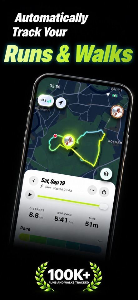 Treadline: Run with Friends screenshot 1