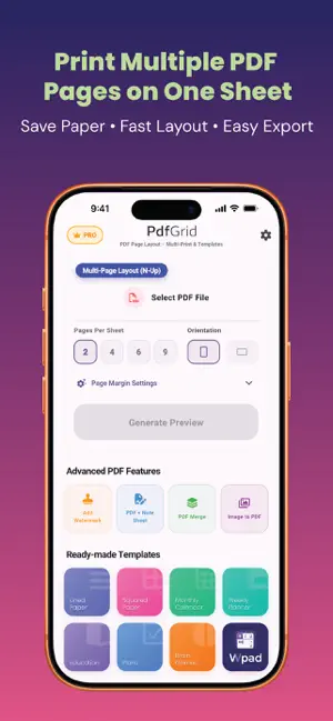 PDF Print - Templates screenshot 1