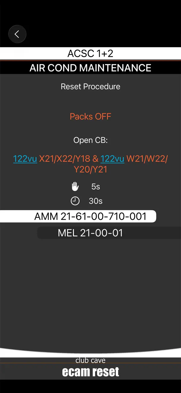 A320 ECAM Reset Pro Screenshot 2