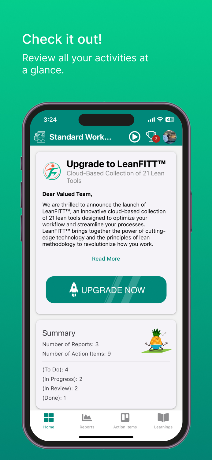 Lean Standard Work Rpt