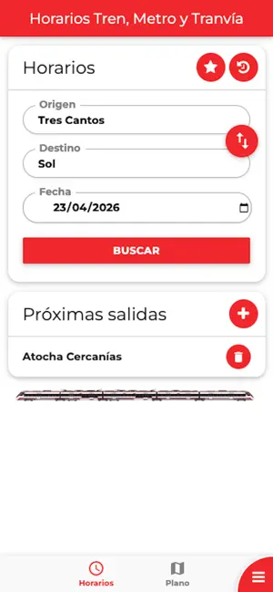 Horarios Tren, Metro y Tranvía screenshot 2