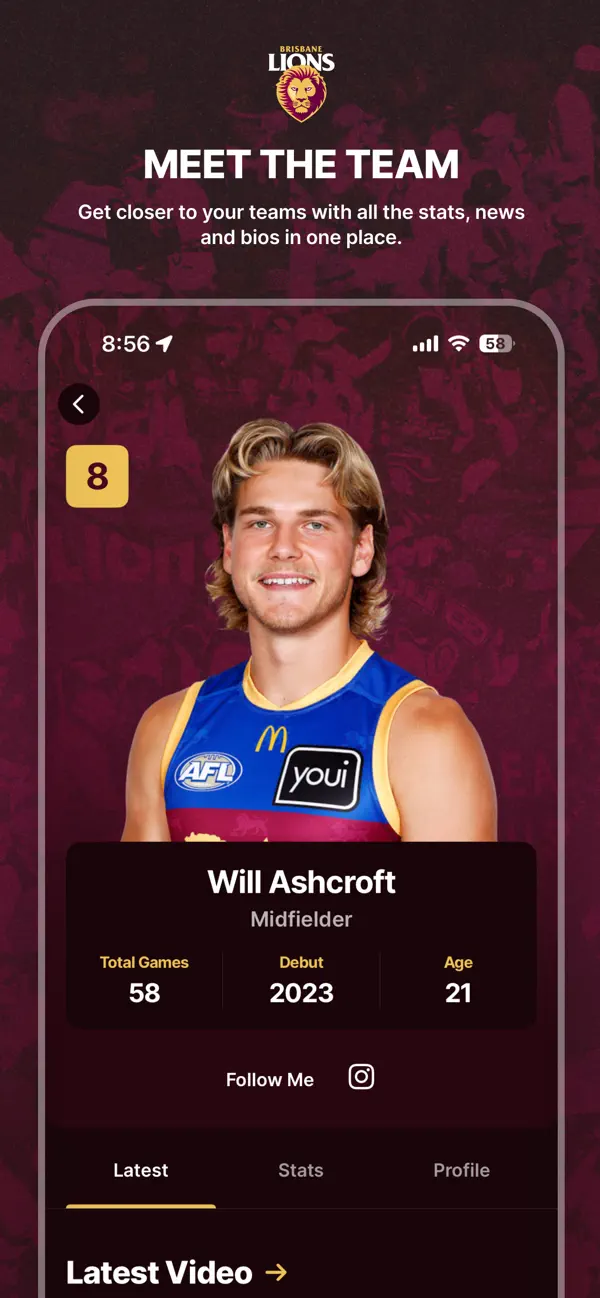 Screenshot #3 pour Brisbane Lions Official App