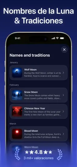 Captura de pantalla de Moonlitt: Fases De La Luna en iPhone 6