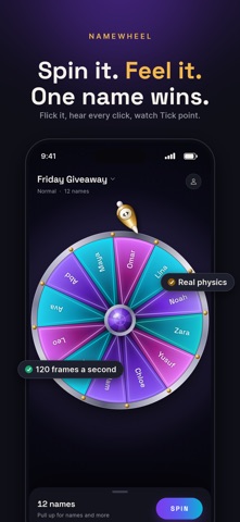 NameWheel: Random Name Picker screenshot 1
