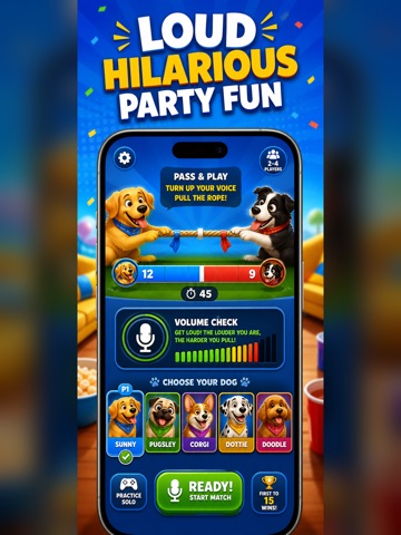 Bark Battle: Voice Party Game iPad screenshot