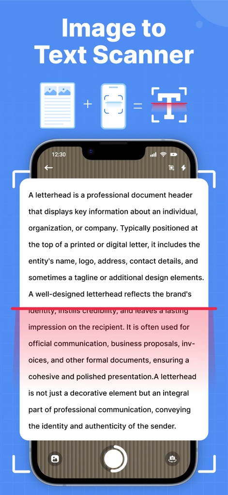 Picture To Text: Image To Text - Productivity App | MWM