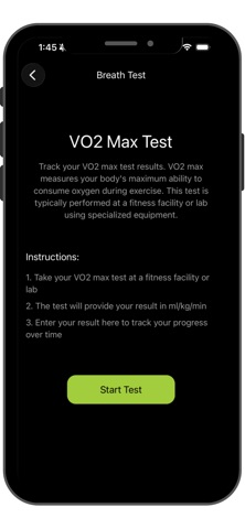 O₂Max screenshot