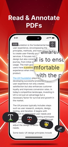 PDF ProX: PDF Reader & Editor iPhone screenshot 3