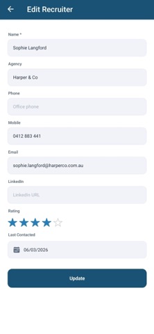 RecruiTrack screenshot