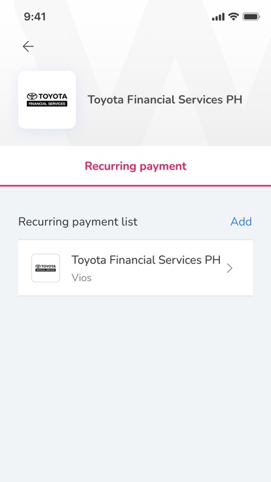 myTOYOTA Wallet iPhone screenshot 3