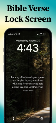Lockscreen Bible Verse Widget iPhone screenshot
