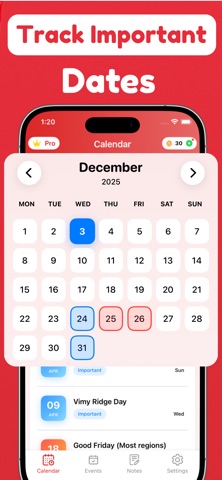 Australia Calendar 2026 + Screenshot 1 of 3