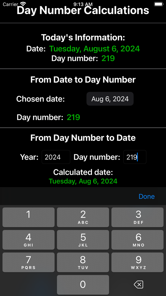 #7. DayNumCalc (iOS) 由: Mayra M Martinez