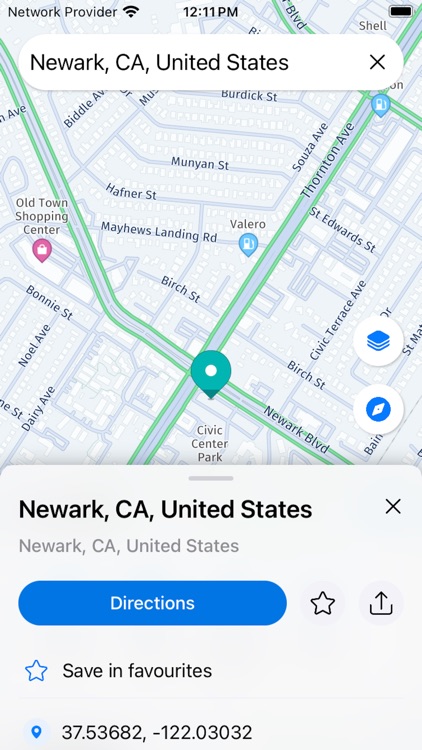 GPS Navigation, Map Direction