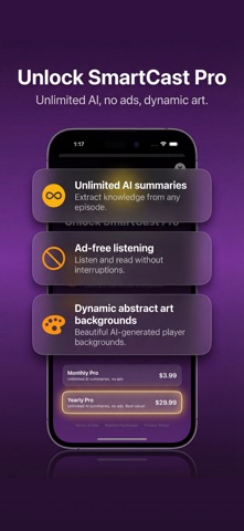 SmartCast: AI Podcast Player screenshot
