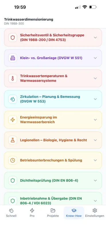 Trinkwasserdimensionierung screenshot 9 of 10
