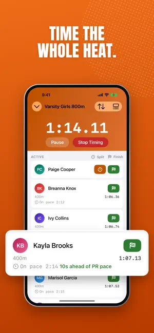 Track Team Timer screenshot 2