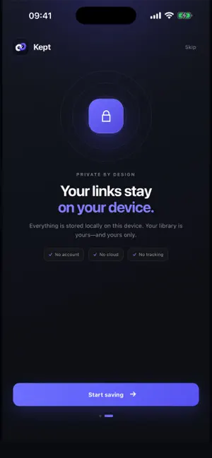 Kept: Private Link Library screenshot 2