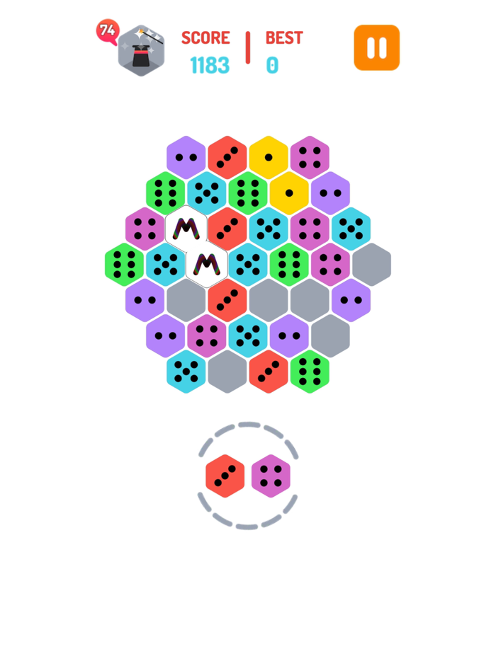 DomiMerge Hexa Puzzle