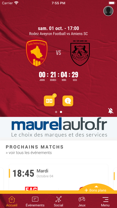 Screenshot #2 pour Rodez Aveyron Football
