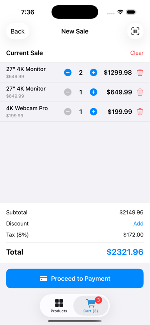Inventory & Sales Manager Screenshot