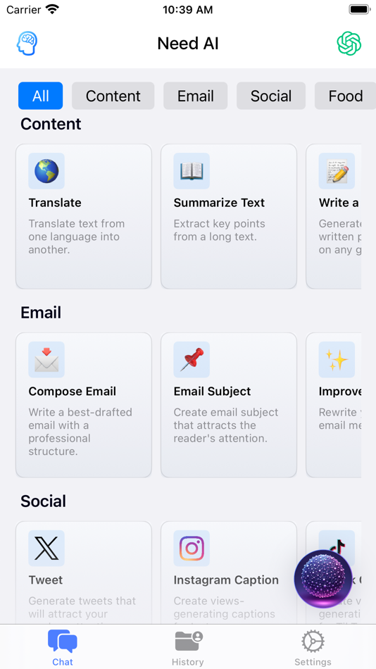 #1. AI Chat - Need AI (iOS) 由: GITU Limited