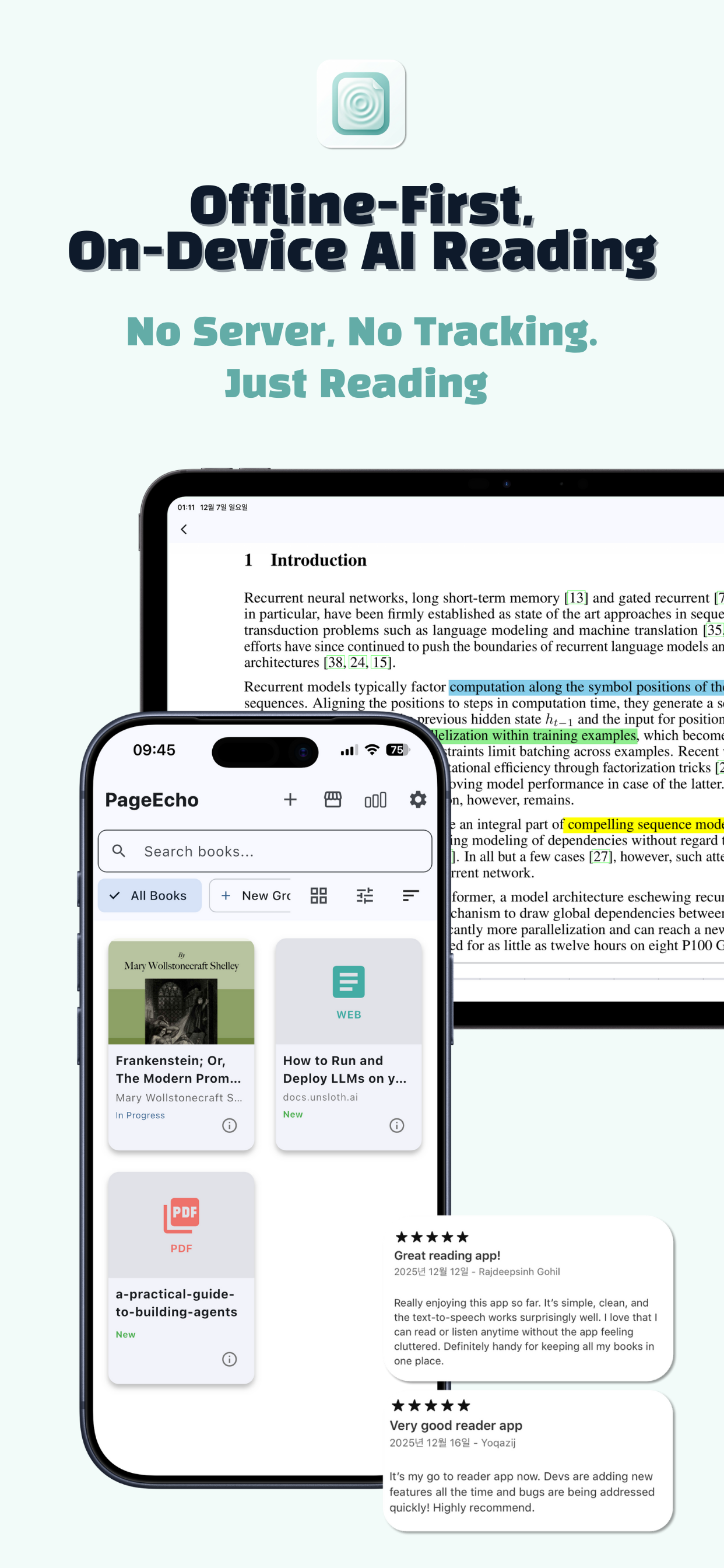 PageEcho - AI eBook Reader