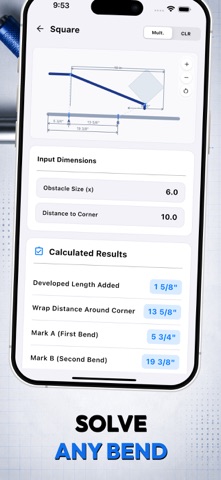 Conduit Bending with Offset iPhone screenshot