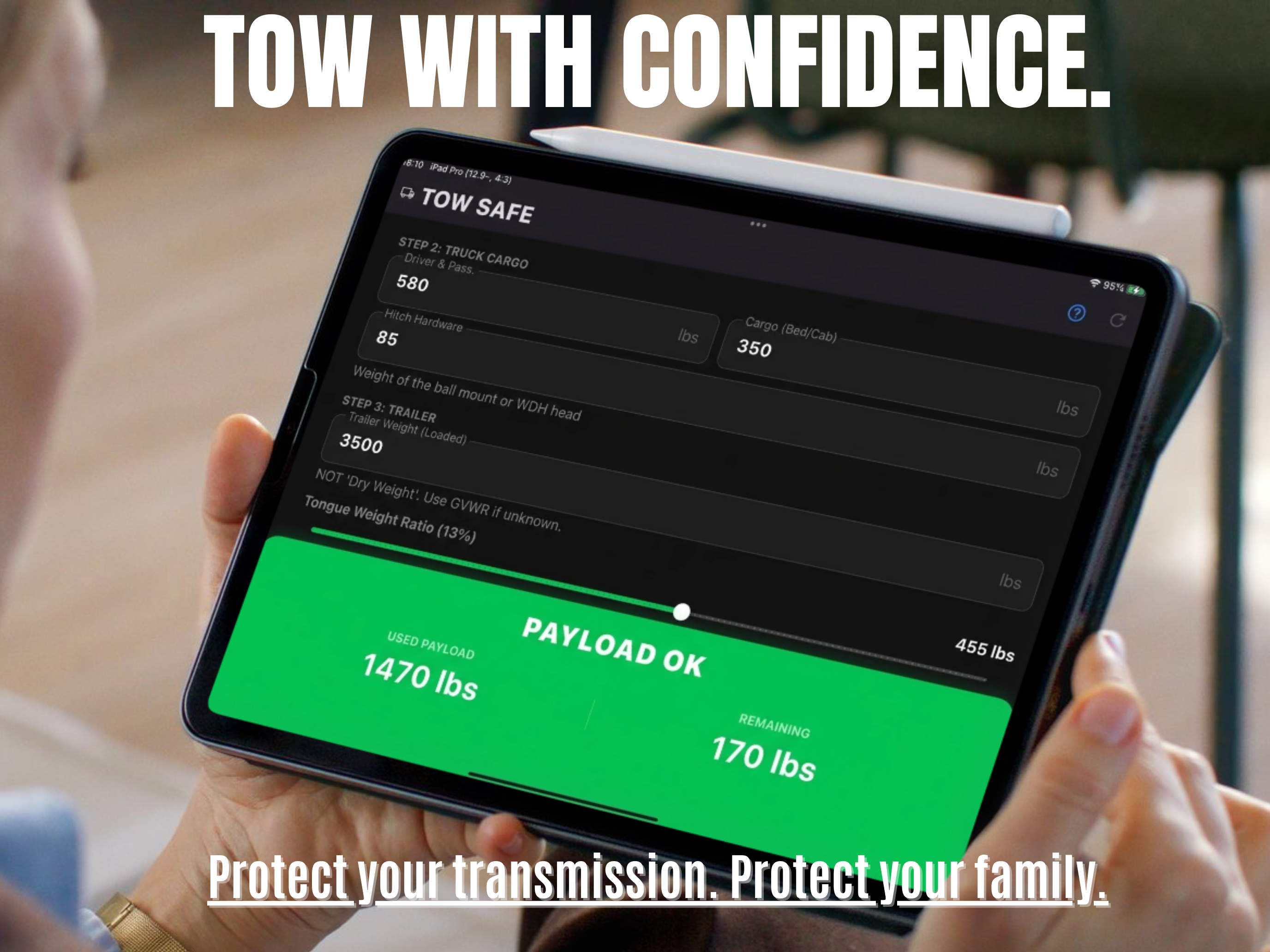 Tow Safe: Truck Payload Calc