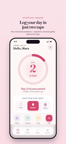 Rosea: Period & Cycle Tracker Screenshot 2 of 5