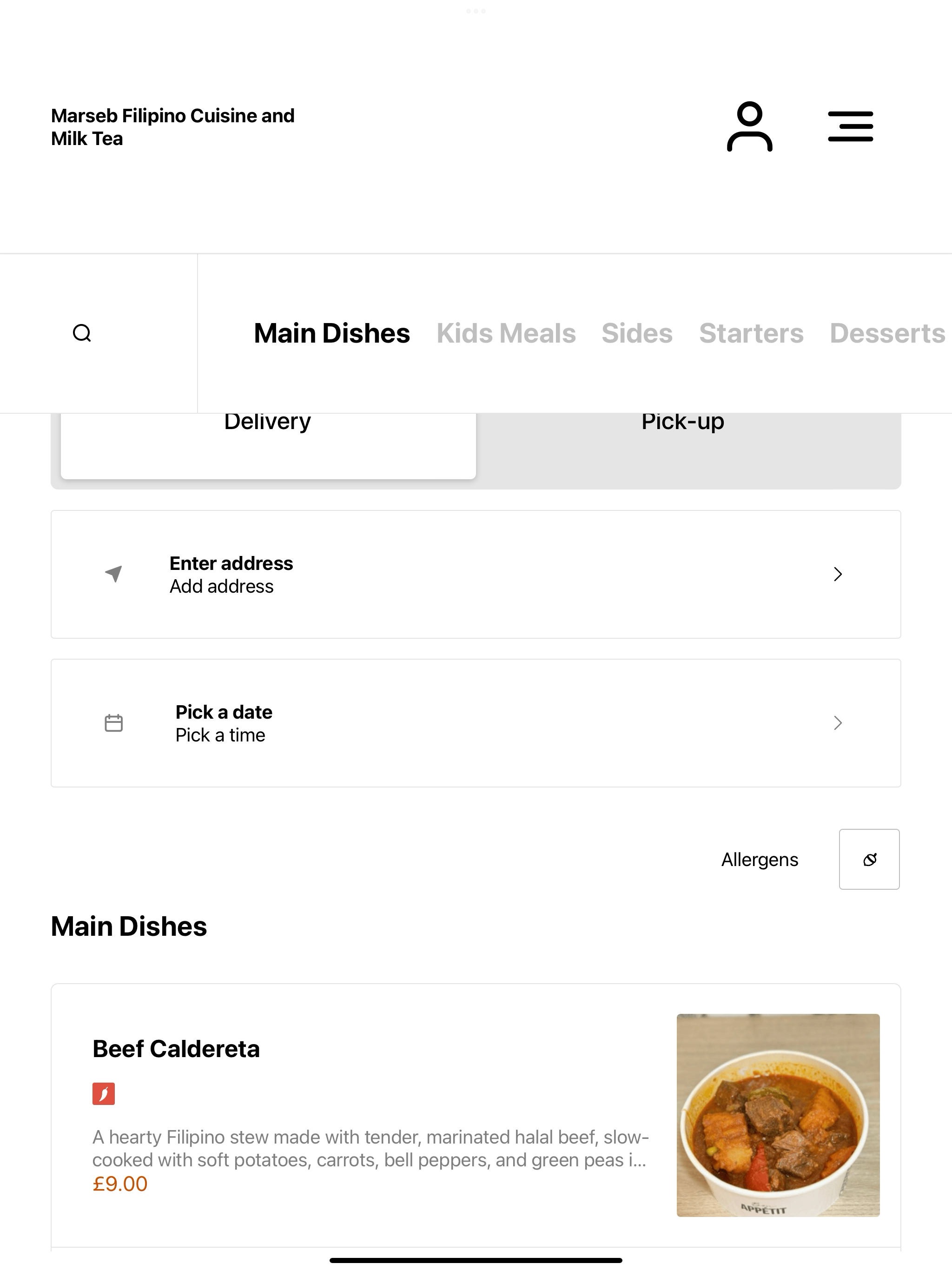 Marseb Filipino Cuisine and Mi
