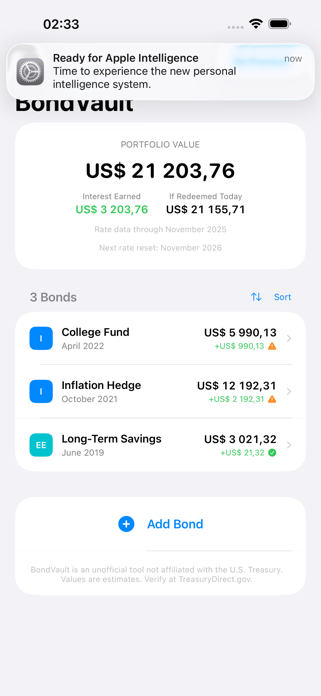 BondVault Screenshot 4 of 4