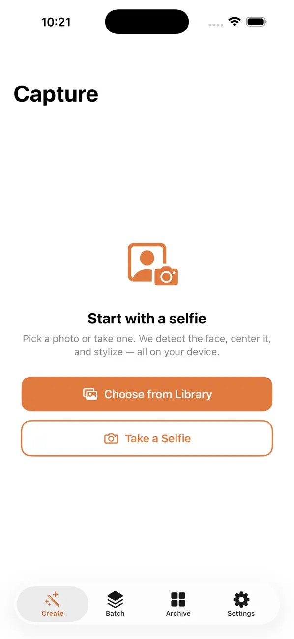 Screenshot #1 pour Avatar Studio: AI Portraits