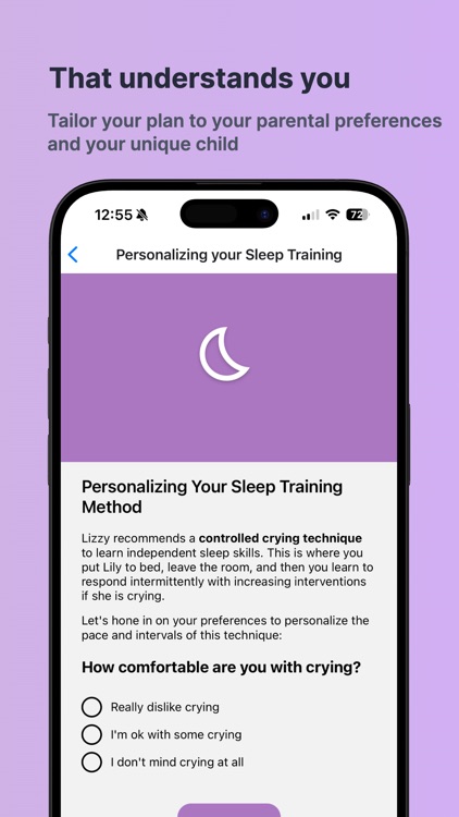 Lizzy: Baby Sleep Training