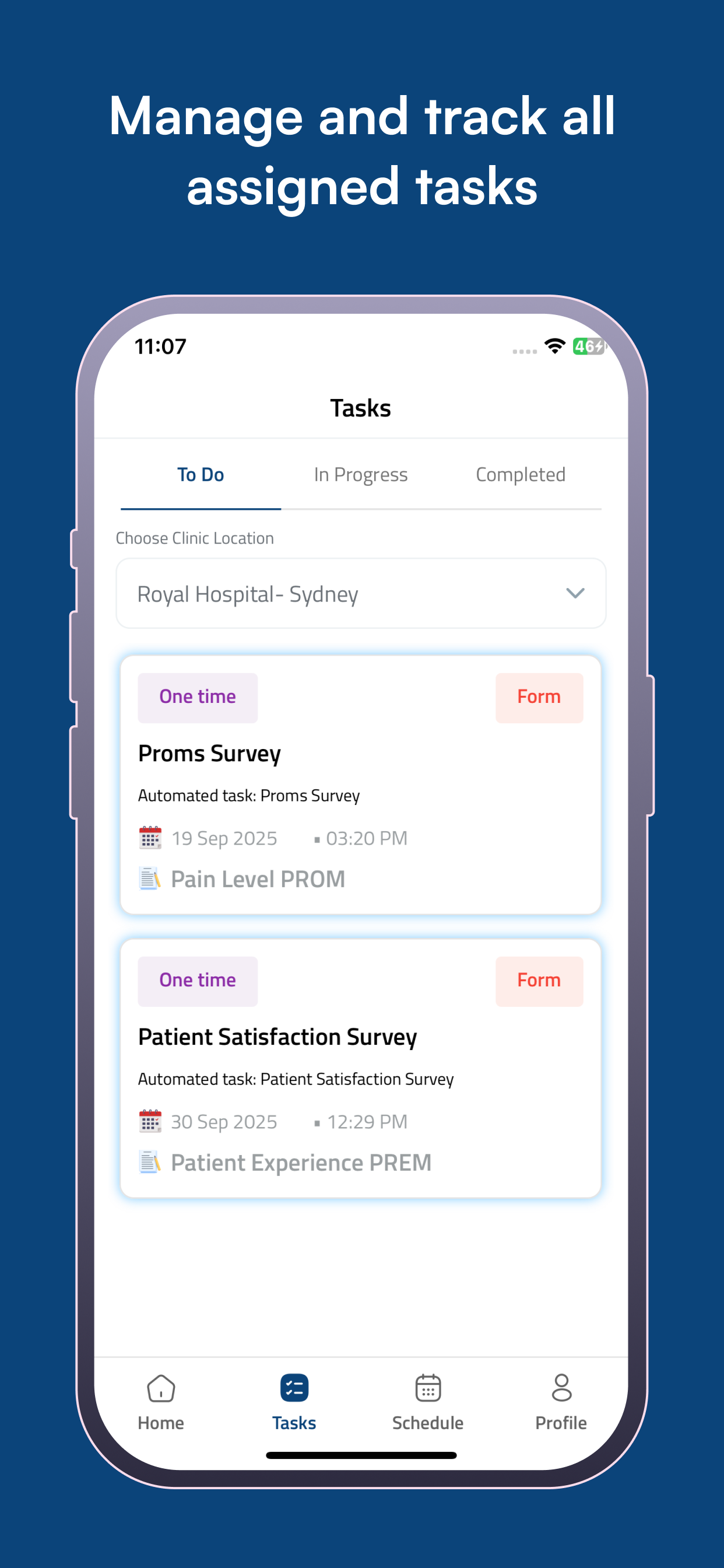 Clinic1 - Patient screenshot 6