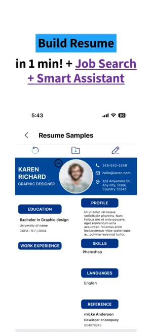 ResuME Maker - CV Jobs Builder screenshot 2