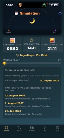 Suntime · Sonnenzeiten screenshot