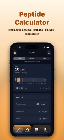 Peptly: Peptide Calculator Screenshot 1 of 5