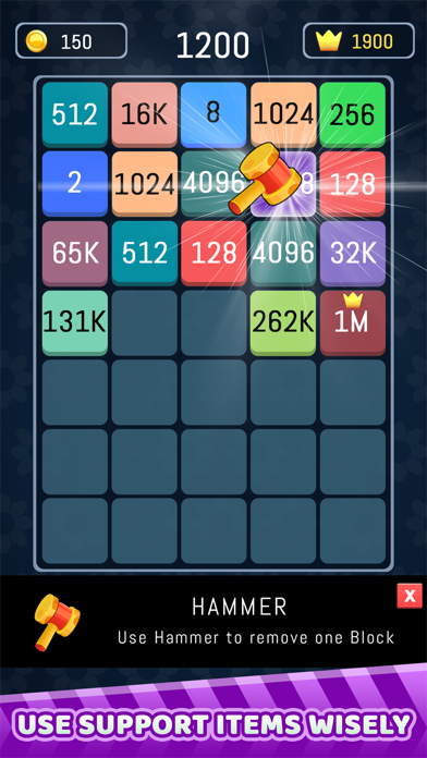 Merge Number: 2048 Puzzle iPhone screenshot
