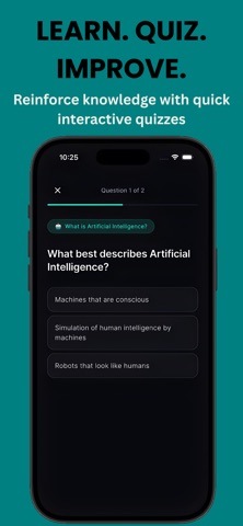 AI in 60 Seconds: Learn AI Screenshot 5 of 5